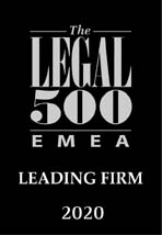 Distinction Legal 500 EMEA — Leading Firm 2020